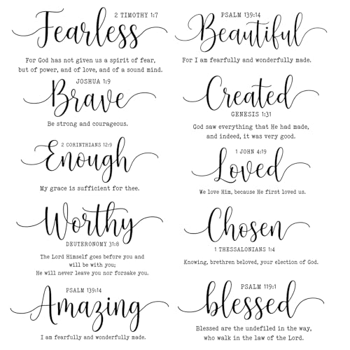Bible Verse Stickers - Be Strong and Courageous Wall Decals