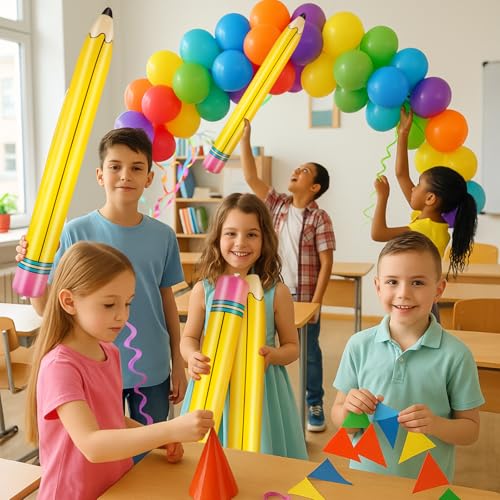 43 Inch Inflatable Pencil Balloon - Back to School Decoration 43inch-a