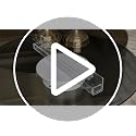 LikeU Clear Acrylic Nail Polish Wall Rack - 2 Pack Floating Shelves