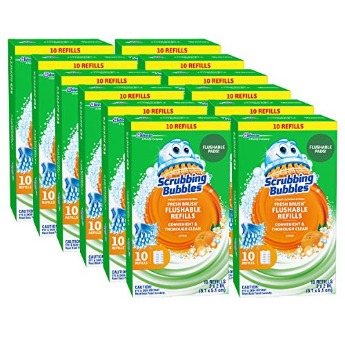 Scrubbing Bubbles Flushable Toilet Bowl Cleaner Refills - 10 Count Citrus Scent