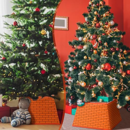 Christmas Tree Collar with Red Brick Game Design - Holiday Decor