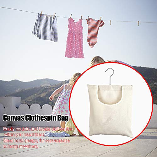 JIANWEI Hanging Clothespin Bag - Durable Oxford Cloth Storage Organizer