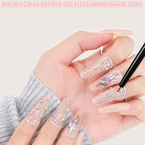 8-Piece Cat Eye Magnet Set for Nail Art & Gel Polish Designs