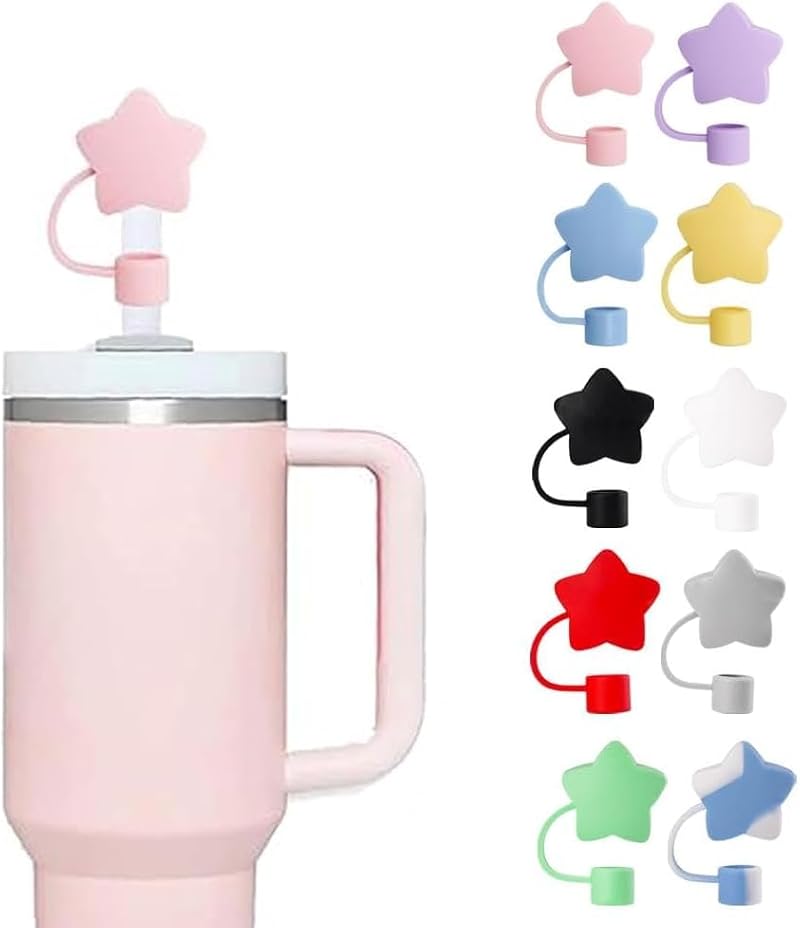 Cute Silicone Star Straw Cap for Stanley 30 & 40 Oz Cups