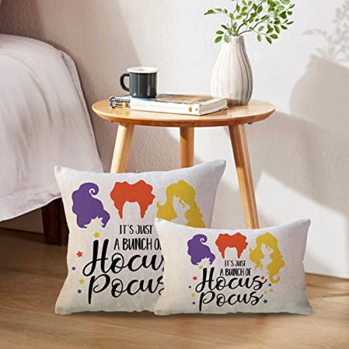 Hocus Pocus Halloween Decorative Pillow Cover 18x18 Inch - Sanderson Sisters Design