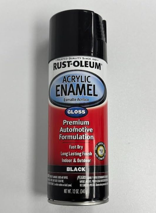 Rust-Oleum Automotive Acrylic Enamel Spray - Black Gloss, 12 oz
