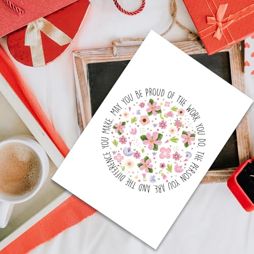 Proud of You Greeting Card for Nurses, Teachers, and Friends