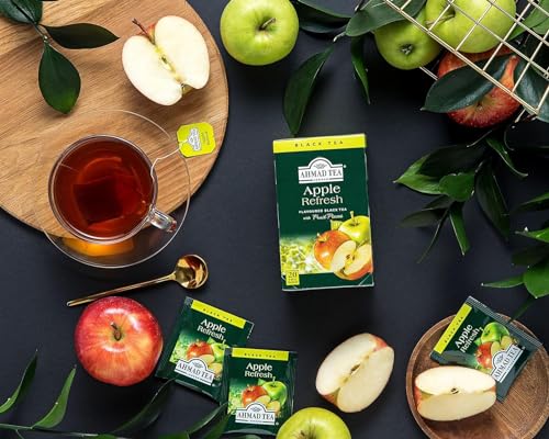 Ahmad Tea Apple Refresh Black Tea, 20 Count Teabags