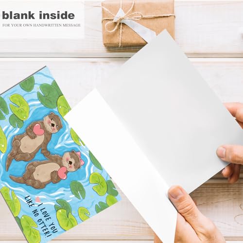 Cute Otter Valentine's Day Card - Punny Love Greeting Card
