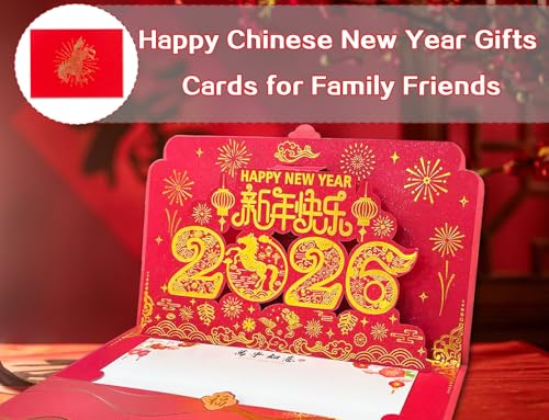 3D Pop Up Chinese New Year Card 2026 - Year of the Horse