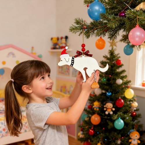 Funny Dog Pooping Christmas Ornament - Hilarious Holiday Decor