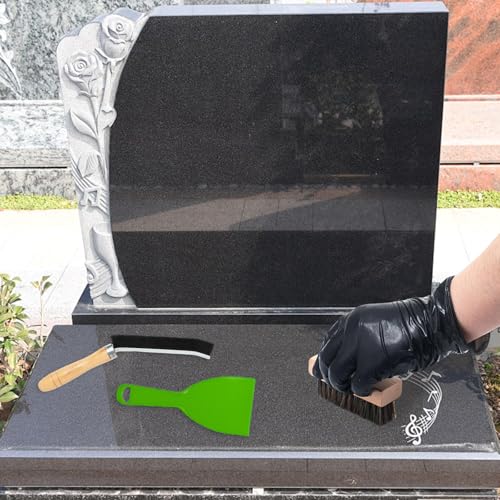Complete Headstone Cleaning Kit with Brushes & Gloves