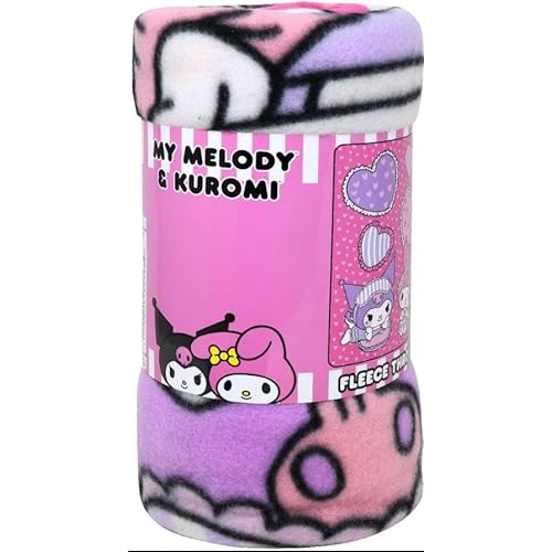 SANRIO My Melody Kuromi Fleece Throw Blanket - 45'x60' Pink Soft Blanket