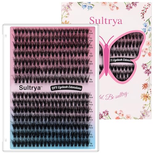 Sultrya 50D+60D Fluffy DIY Eyelash Extensions Cluster Lashes 280pcs