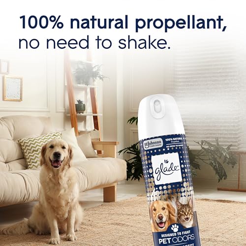 Glade Pet Fresh Air Freshener Spray with Soft Mist, Odor Neutralizer, 7.3 Oz, 6 Pack