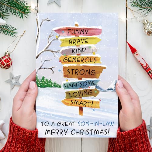 Funny Christmas Card for Son-in-Law - Supoeguk Holiday Greeting