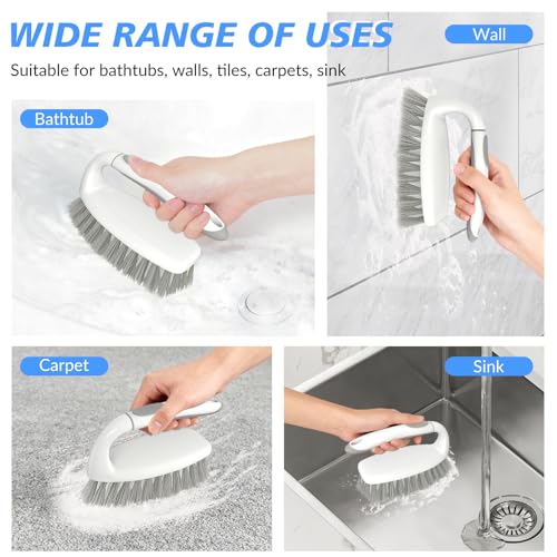 SetSail Heavy Duty Scrub Brush Set - 2 Pack with Non-Slip Grip