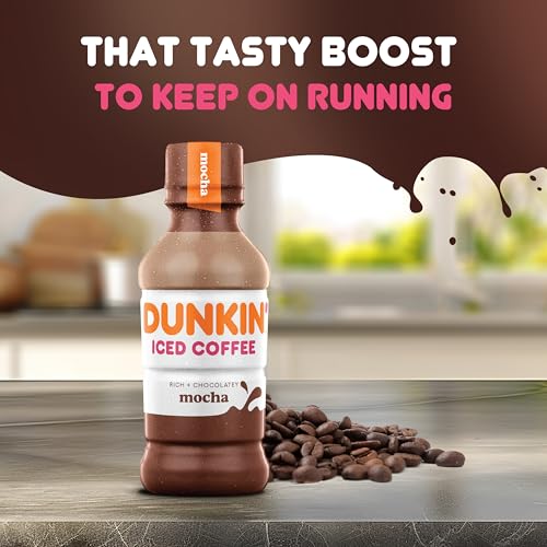Dunkin' Mocha Iced Coffee, 13.7 fl oz - Refreshing Energy Boost