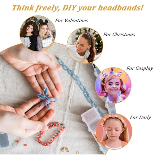 2 Pcs Soft Satin Headband Black and White Fashion Elastic Hairband