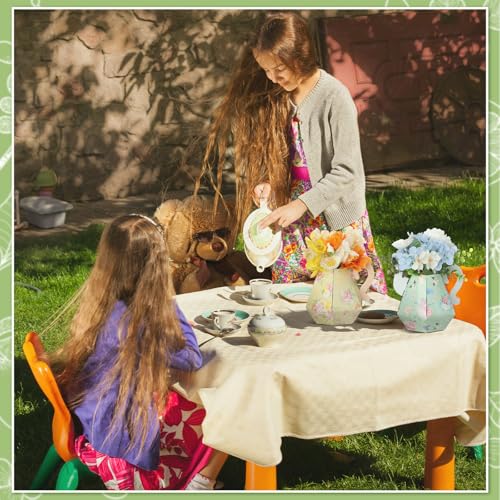 Fulmoon 6 Pcs Tea Party Flower Box Decorations for Tables & Events - Fresh