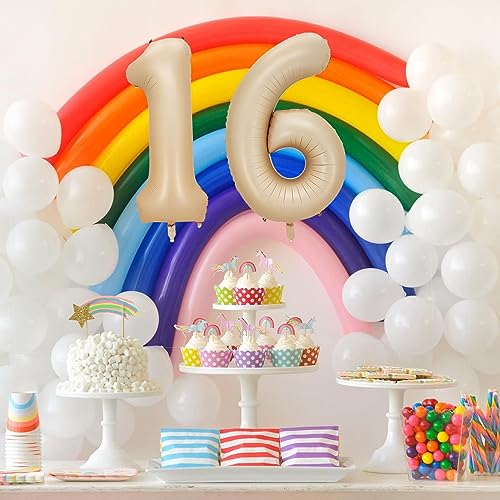 40 Inch Caramel Number 13 Foil Balloon for Birthday & Party