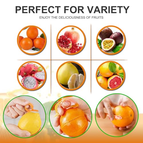 Citrus Peeler Tool Set - Easy Orange Lemon Peel Cutter, 3 Pack