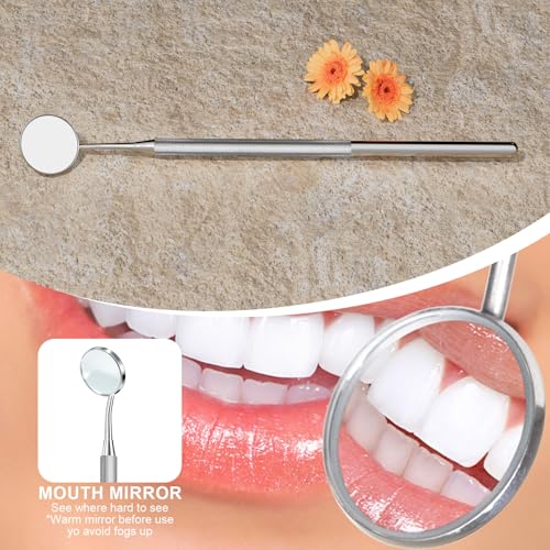 Azosowo Stainless Steel Dental Pick & Tartar Remover Tool Kit for Teeth