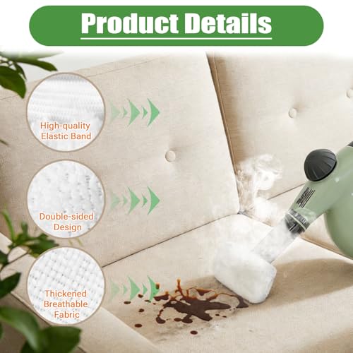 Snowlily 16-Pack Microfiber Cleaning Pads for Handheld Steam Cleaners