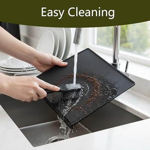 Silicone Espresso Tamping Mat - Heat Resistant & Non-Slip, 9.8x7.8 inches