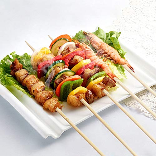 6-Inch Bamboo Skewers - 100 Pack for BBQ & Appetizers