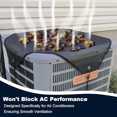 36" x 36" Mesh Air Conditioner Cover with Hooks - Outdoor Protection