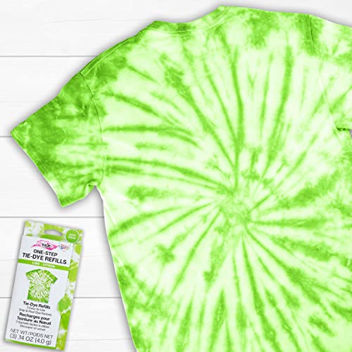 Tulip One-Step Tie-Dye Refill Kit - Lime Green - 3 Fabric Dye Packets