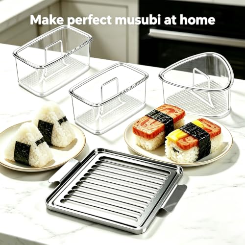 5-Piece Musubi Maker Kit with Press Mold & Rice Molds