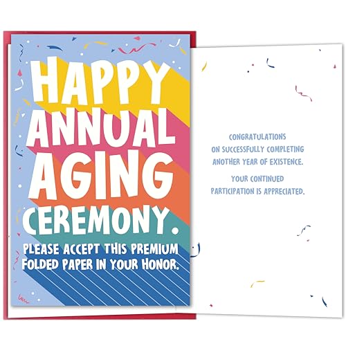 Sarcastic Birthday Card - Funny Greeting Card for Friends and Coworkers