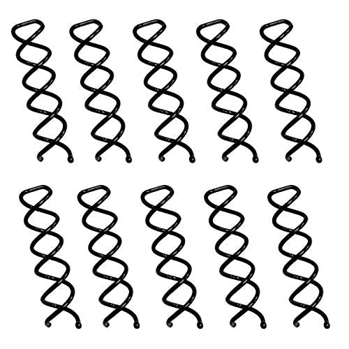 10PCS Spiral Hair Pins, Non-Scratch Ball Tips Screw Pins for DIY