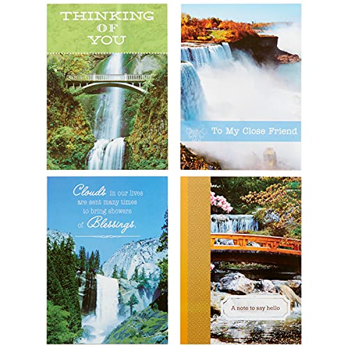 Thinking of You Boxed Card Set with KJV Scripture - Waterfalls