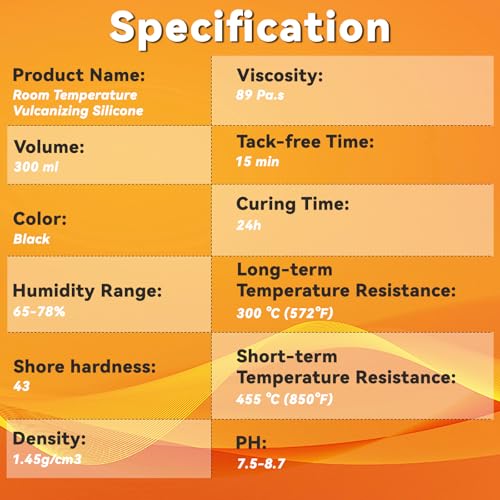 WINTACK High Heat Silicone Sealant for Wood Stove Doors - 100ml