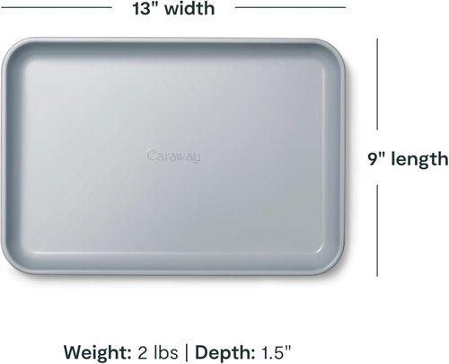 Caraway Nonstick Ceramic Baking Sheet - Non-Toxic, PTFE & PFOA Free, 9x13” Mini Sheet Pan - Sage Color