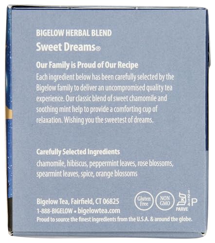Bigelow Sweet Dreams Herbal Tea Bags - 20 Bags, 3 Pack