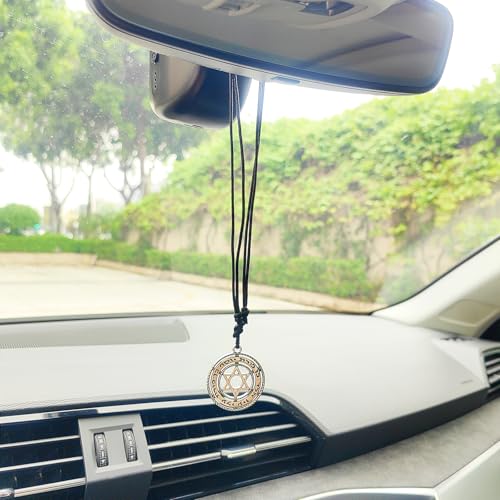 Star of David Car Mirror Pendant - Retro Hanging Ornament