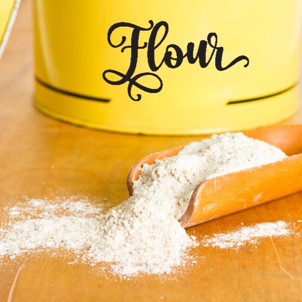 6 PCS Waterproof Kitchen Labels for Sugar, Flour, Coffee, Tea