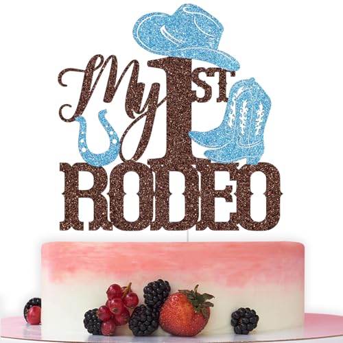 My 1st Rodeo Cake Topper - Western Cowboy Birthday Decor