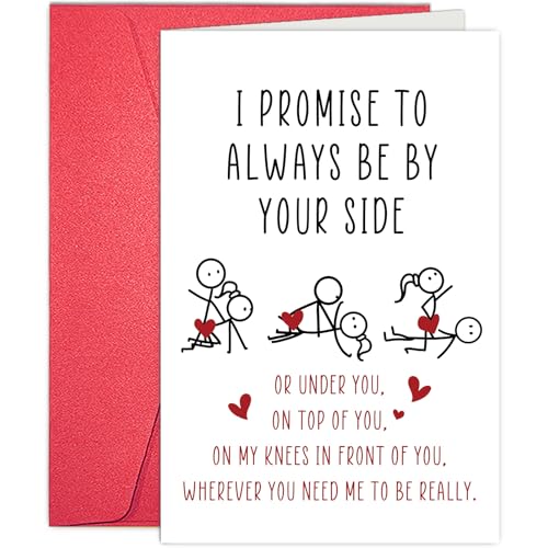 Funny Valentine's Day Card for Couples - 8x5.3 Inch
