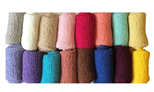 Matissa Newborn Baby Swaddle Blanket - 60x16 Inch, 16 Colors