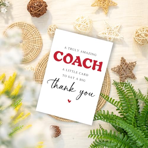 Coach Appreciation Thank You Card - End of Season Sports Coach Gift