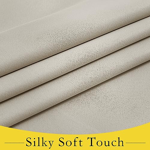 NICETOWN Thermal Insulated Blackout Curtain for French Doors, 30x72 inch