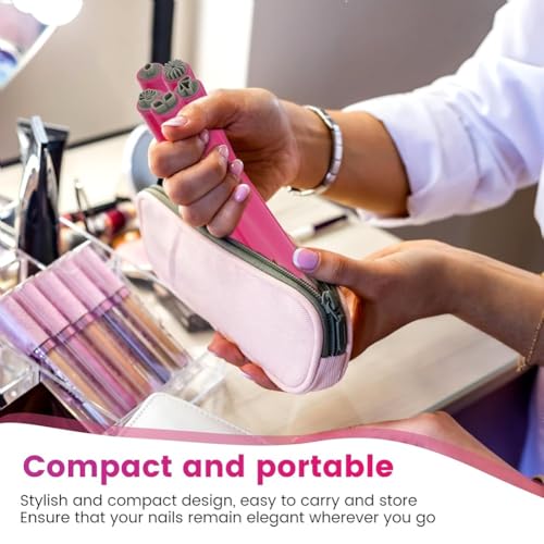 Darfooper 4-Piece Nail Art Stamp Pen Set with Patterns for DIY Manicures