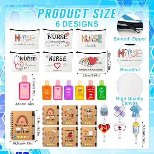 Nurse Gift Set with Cups Notebooks Pen Badge Reel & More - Appreciation Gifts