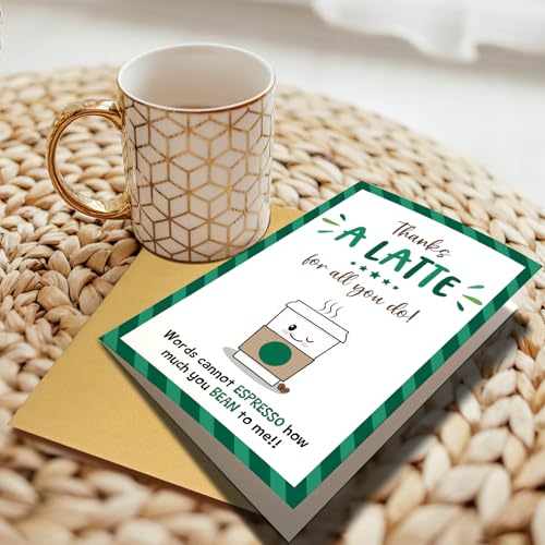 Funny Coffee Thank You Card for Boss - Pun Appreciation Card
