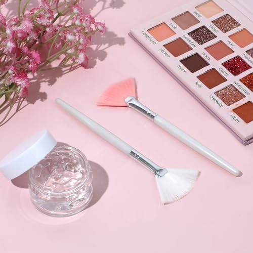 Giantree 2 Pcs Fan Brushes for Face Mask Application and Makeup